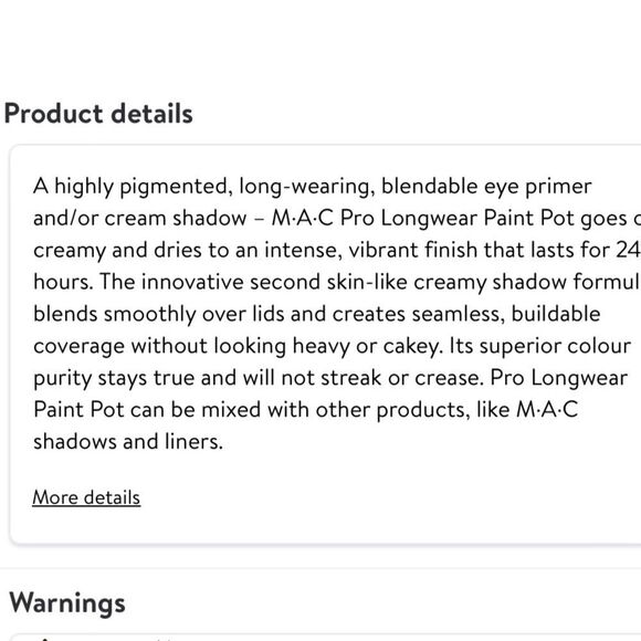 Mac Cosmetics Pro Longwear Paint Pot - Picture 9 of 9